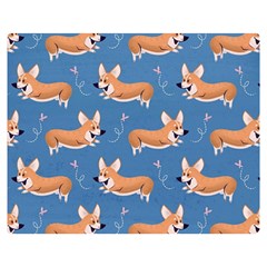 Corgi Patterns Two Sides Premium Plush Fleece Blanket (medium) by Amaryn4rt