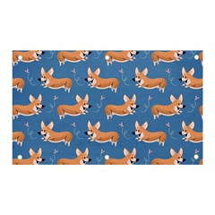 Corgi Patterns Banner And Sign 5  X 3  by Amaryn4rt