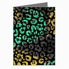 Abstract Geometric Seamless Pattern With Animal Print Greeting Card by Amaryn4rt