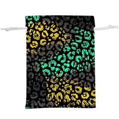 Abstract Geometric Seamless Pattern With Animal Print Lightweight Drawstring Pouch (xl) by Amaryn4rt