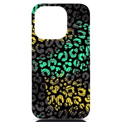 Abstract Geometric Seamless Pattern With Animal Print Iphone 14 Pro Black Uv Print Case by Amaryn4rt