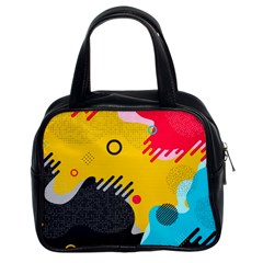 Abstract Colorful Pattern Shape Design Background Classic Handbag (two Sides) by Amaryn4rt