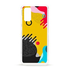 Abstract Colorful Pattern Shape Design Background Samsung Galaxy S20 6 2 Inch Tpu Uv Case