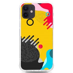 Abstract Colorful Pattern Shape Design Background Iphone 12/12 Pro Tpu Uv Print Case by Amaryn4rt