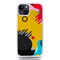 Abstract Colorful Pattern Shape Design Background Iphone 14 Tpu Uv Print Case by Amaryn4rt