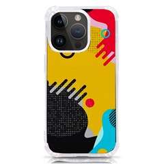 Abstract Colorful Pattern Shape Design Background Iphone 14 Pro Tpu Uv Print Case by Amaryn4rt