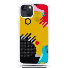 Abstract Colorful Pattern Shape Design Background Iphone 13 Tpu Uv Print Case by Amaryn4rt