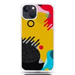 Abstract Colorful Pattern Shape Design Background iPhone 13 TPU UV Print Case Front