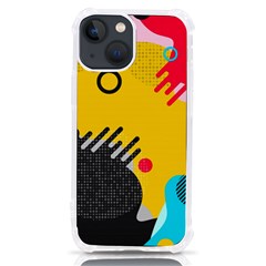 Abstract Colorful Pattern Shape Design Background Iphone 13 Mini Tpu Uv Print Case by Amaryn4rt