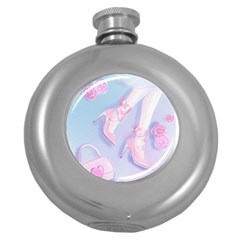 Romantic 11-14 Inch Round Hip Flask (5 Oz) by SychEva