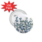 Green and Gold Eucalyptus Leaf 1.75  Buttons (100 pack)  Front