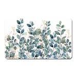 Green and Gold Eucalyptus Leaf Magnet (Rectangular) Front