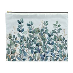 Green And Gold Eucalyptus Leaf Cosmetic Bag (xl) by Jack14