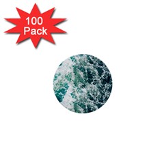 Blue Ocean Waves 1  Mini Buttons (100 Pack)  by Jack14