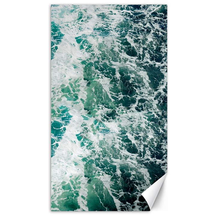 Blue Ocean Waves Canvas 40  x 72 