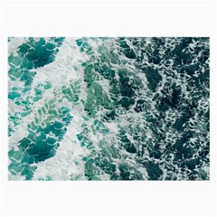 Blue Ocean Waves Large Glasses Cloth by Jack14