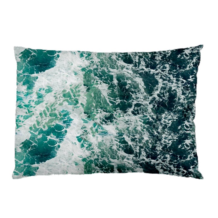 Blue Ocean Waves Pillow Case