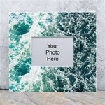 Blue Ocean Waves White Wall Photo Frame 5  x 7  Front