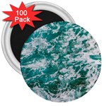 Blue Ocean Waves 2 3  Magnets (100 pack) Front