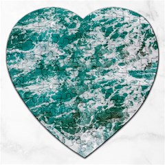 Blue Ocean Waves 2 Jigsaw Puzzle (Heart)