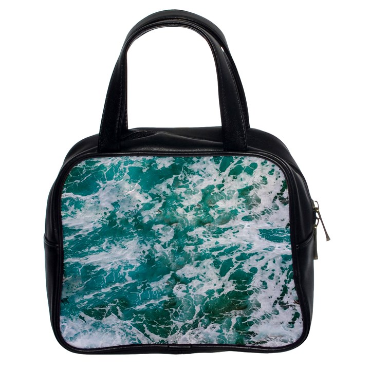 Blue Ocean Waves 2 Classic Handbag (Two Sides)