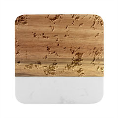 Blue Ocean Waves 2 Marble Wood Coaster (square) by Jack14