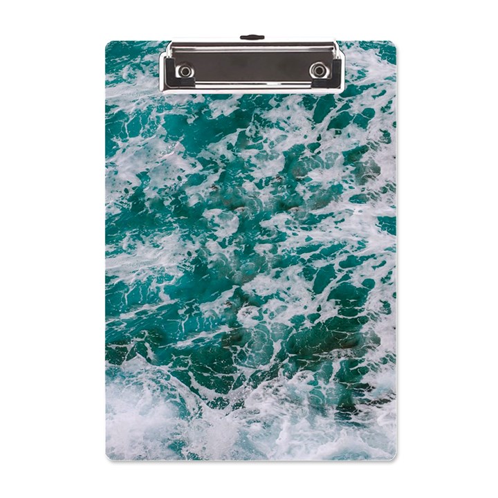 Blue Ocean Waves 2 A5 Acrylic Clipboard