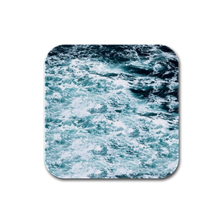 Ocean Wave Rubber Square Coaster (4 pack)