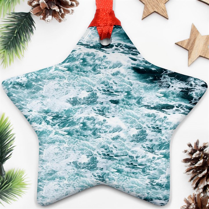 Ocean Wave Star Ornament (Two Sides)