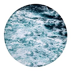 Ocean Wave Round Glass Fridge Magnet (4 Pack) by Jack14