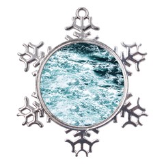 Ocean Wave Metal Large Snowflake Ornament by Jack14