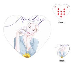 Monday 1 Playing Cards Single Design (heart) by SychEva