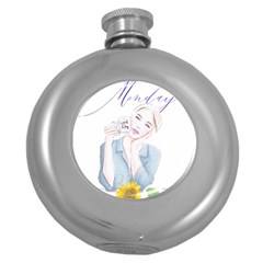 Monday 1 Round Hip Flask (5 Oz) by SychEva