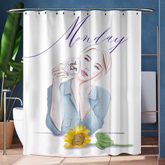 Monday 1 Shower Curtain 60  X 72  (medium)  by SychEva