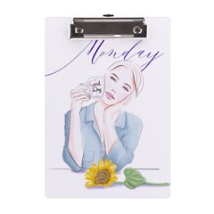 Monday 1 A5 Acrylic Clipboard by SychEva