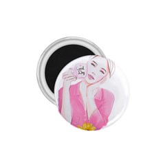 Girl Pink 1 75  Magnets by SychEva