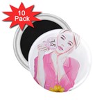 Girl Pink 2.25  Magnets (10 pack)  Front