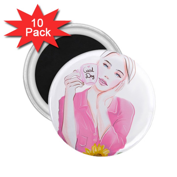 Girl Pink 2.25  Magnets (10 pack) 