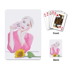 Girl Pink Playing Cards Single Design (rectangle) by SychEva