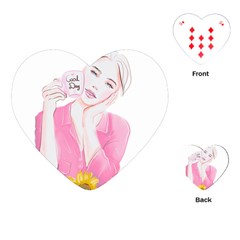 Girl Pink Playing Cards Single Design (heart) by SychEva