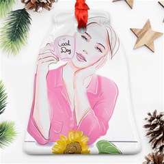 Girl Pink Ornament (bell) by SychEva