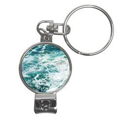 Blue Crashing Ocean Wave Nail Clippers Key Chain by Jack14