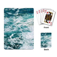 Blue Crashing Ocean Wave Playing Cards Single Design (rectangle) by Jack14