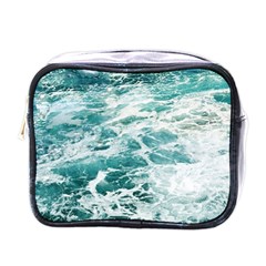 Blue Crashing Ocean Wave Mini Toiletries Bag (one Side) by Jack14