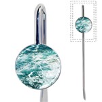 Blue Crashing Ocean Wave Book Mark Front