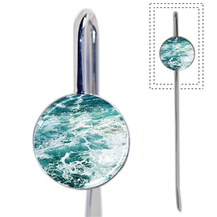 Blue Crashing Ocean Wave Book Mark