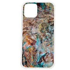 Green On Ochre Blend Iphone 12 Pro Max Tpu Uv Print Case by kaleidomarblingart