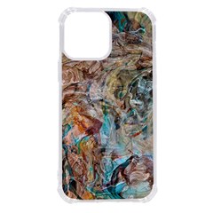 Green On Ochre Blend Iphone 13 Pro Max Tpu Uv Print Case by kaleidomarblingart