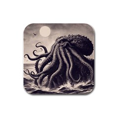 Cthulhu Rubber Square Coaster (4 Pack) by Malvagia