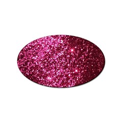 Pink Glitter Sticker Oval (10 Pack) by Amaryn4rt